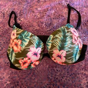 🌺Tropical Camo PINK tee shirt bra!